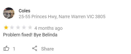 Coles Narre Warren Bye Belinda