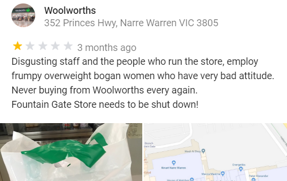 woolworths Narre Warren Bogan