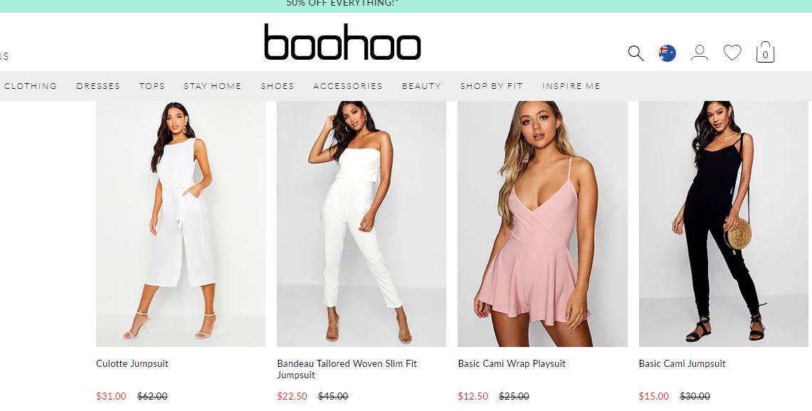 boohoo-cheap online clothing Australia