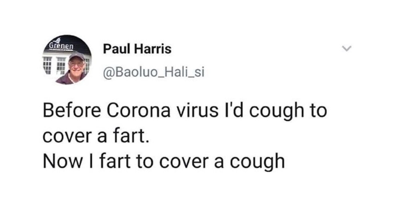 coronavirus fart to cover cough meme