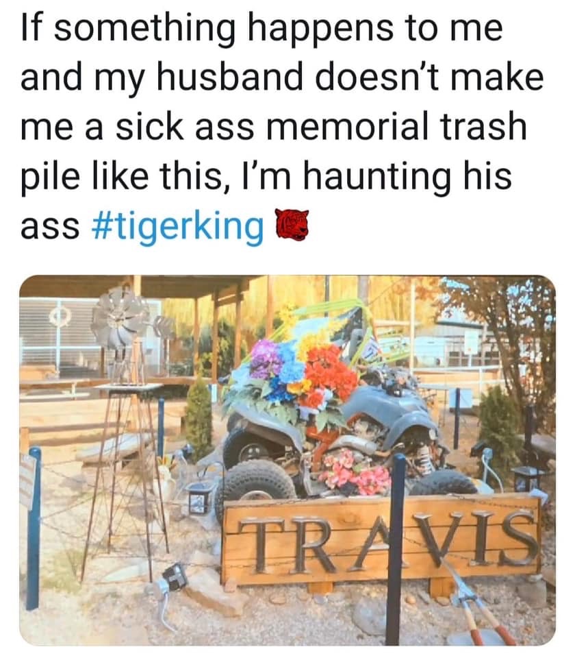 tiger king travis memorial