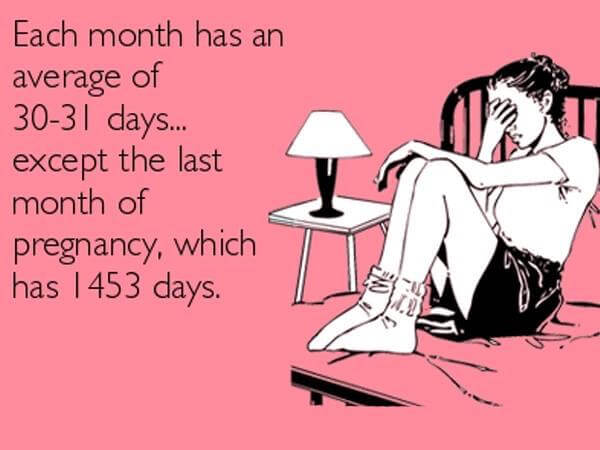 pregancy meme-every month has 30-31 days
