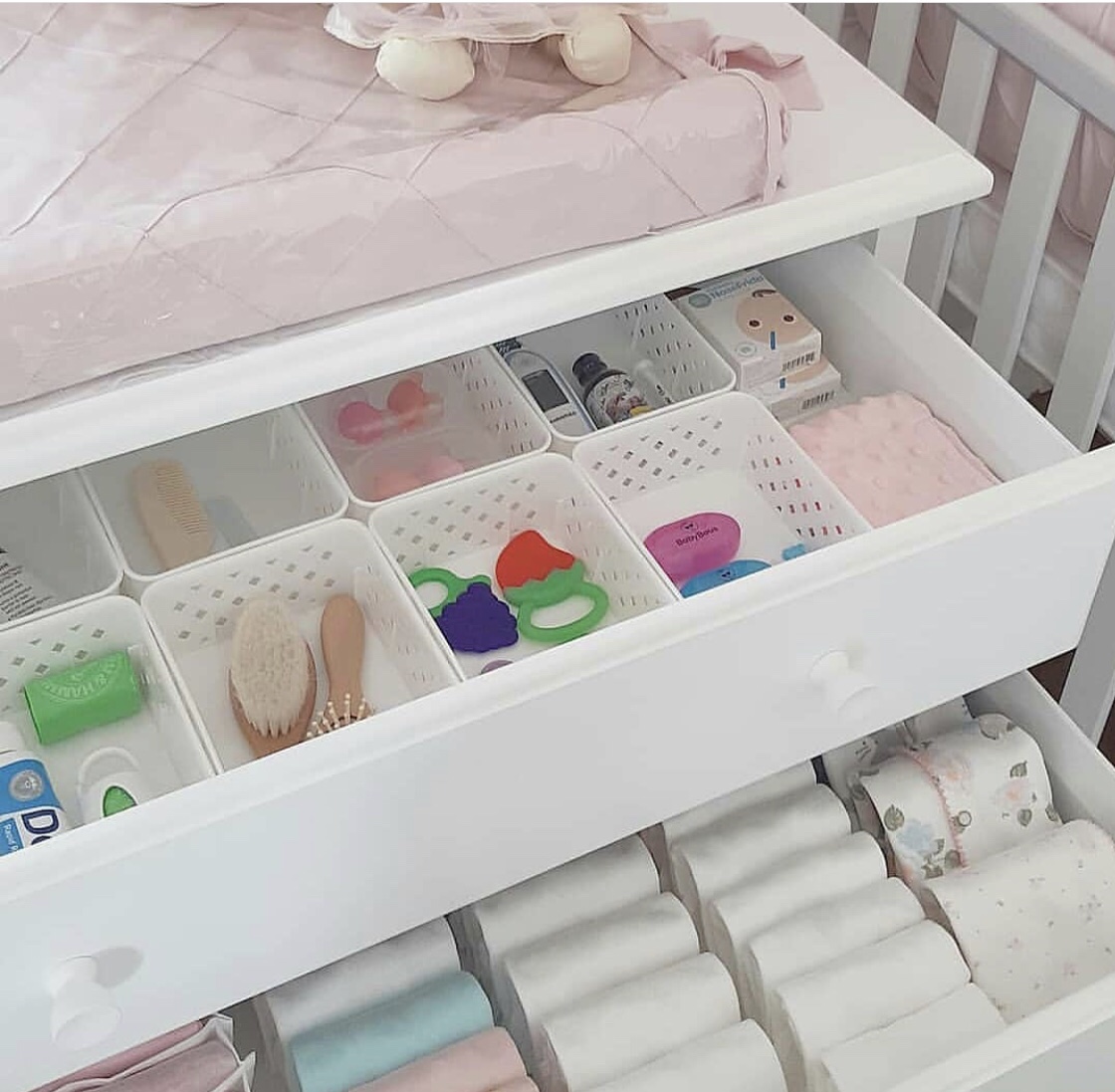 baby drawer dividers-nursery organisation