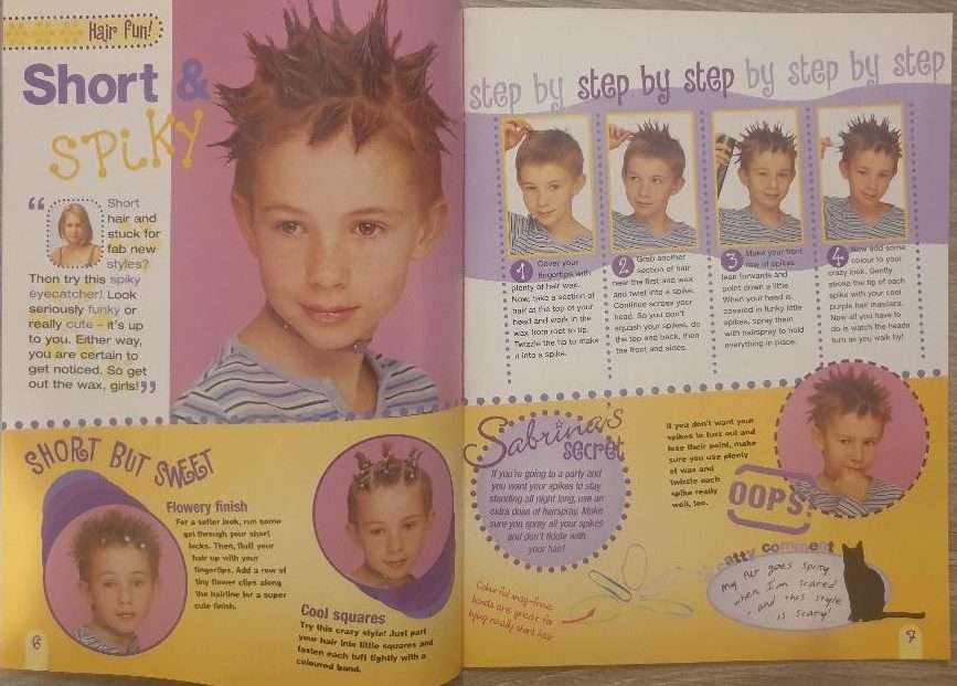 90s hair tutorial from sabrinas secrets magazine