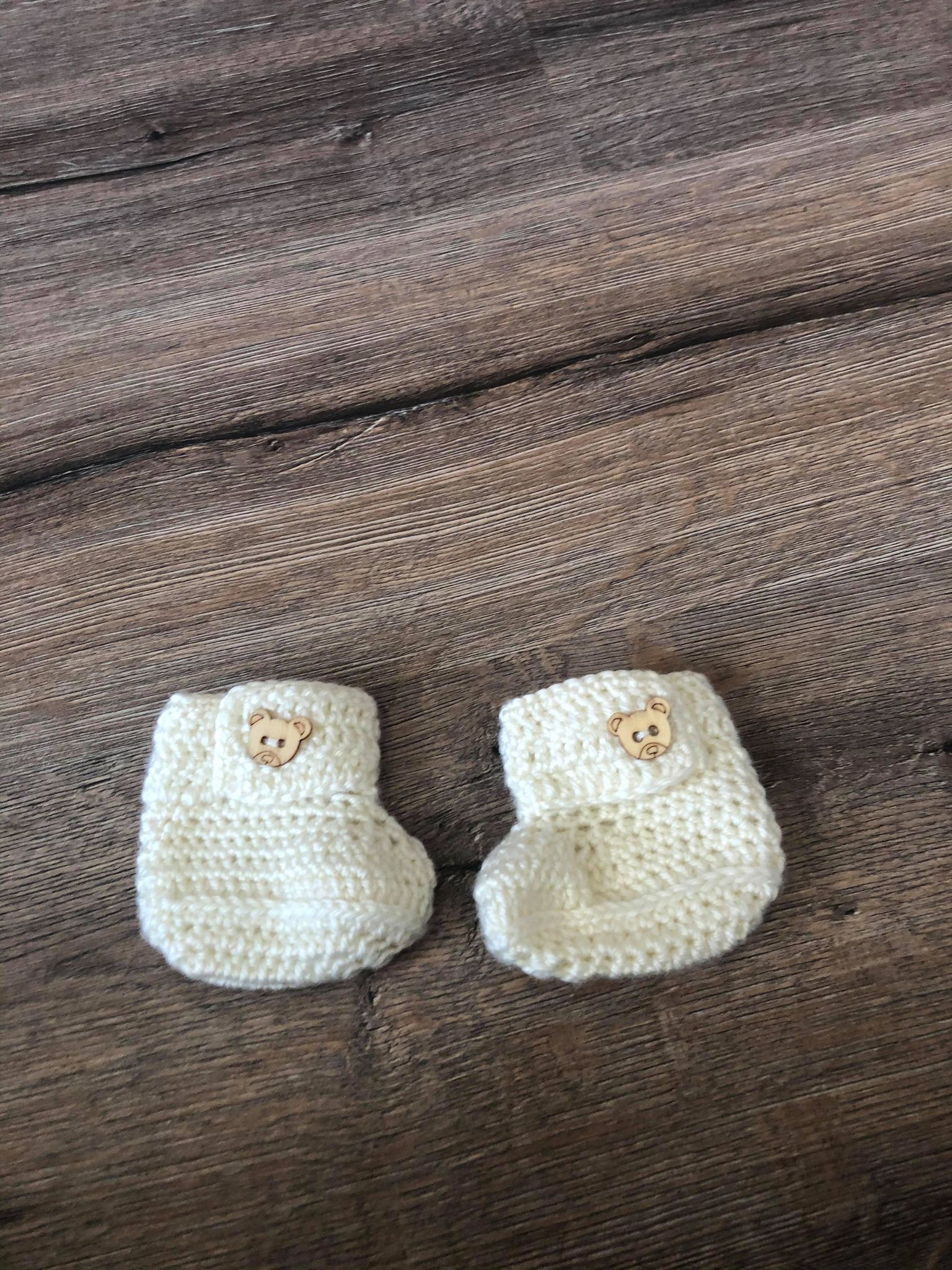handmade baby booties