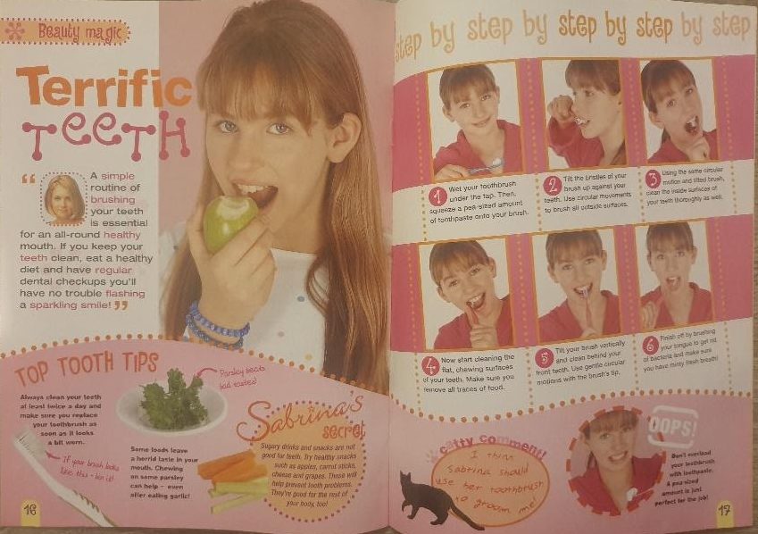 how to brush your teeth beauty tips from sabrinas secrets magazine