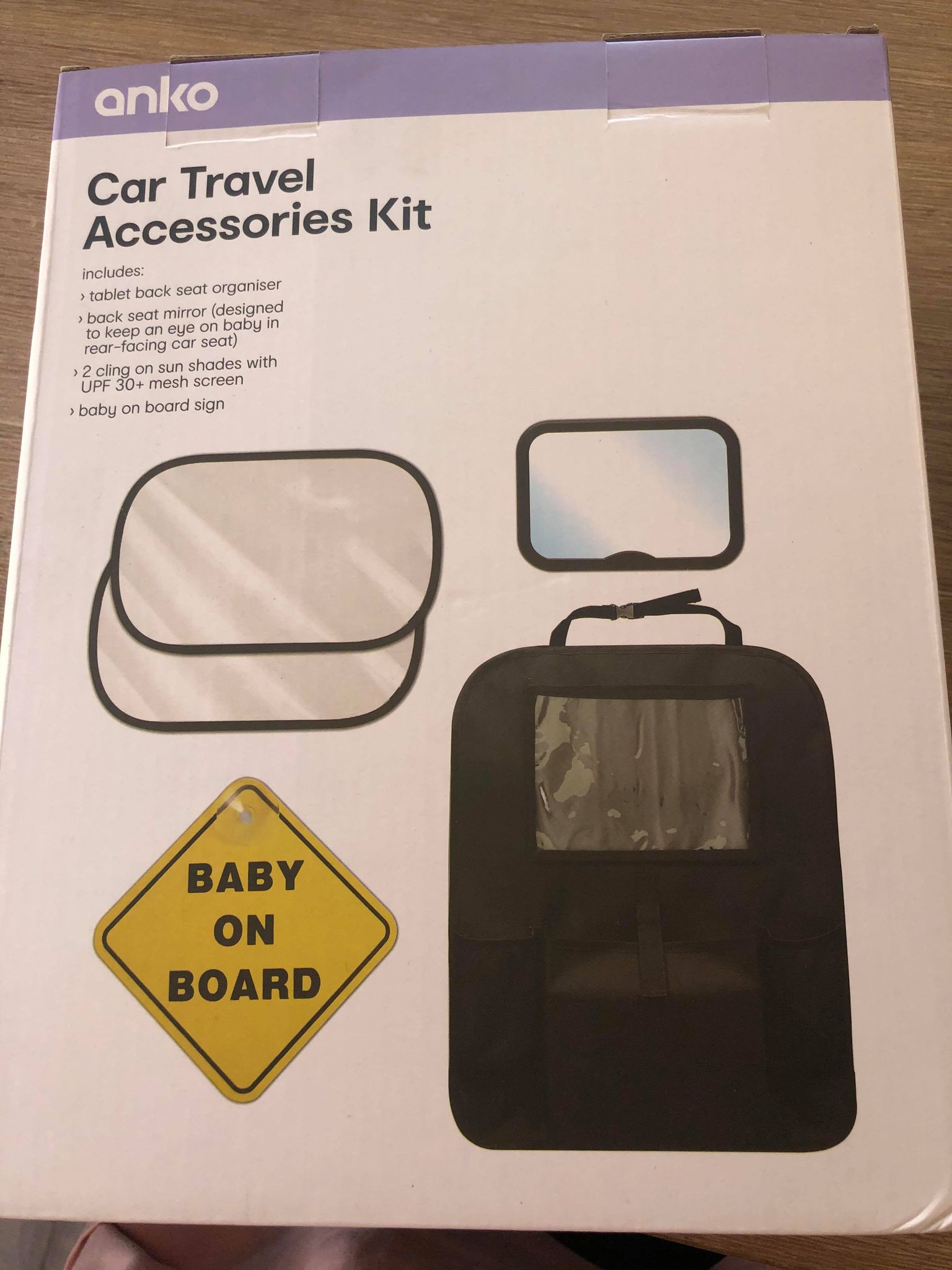kmart anko car trabel accessories kit baby