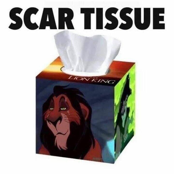 disney meme scar lion king scar tissues 