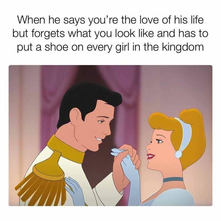 The prince cinderella cinderalla disney meme shoe 