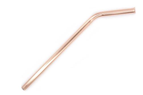 reusable straw rose gold