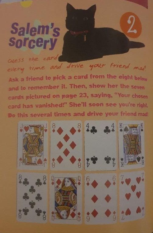 sabrinas secrets magazine salems sorcery magic card trick