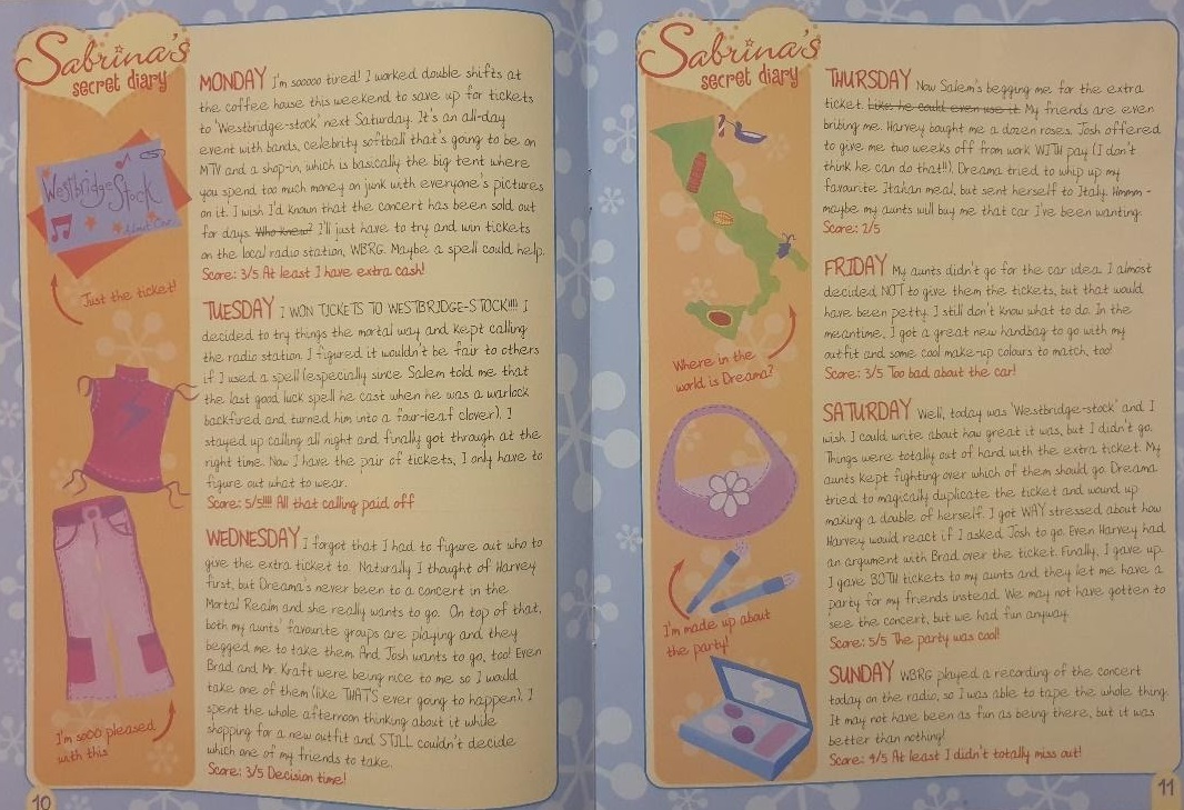 sabrina secrets magazine secret diary 2