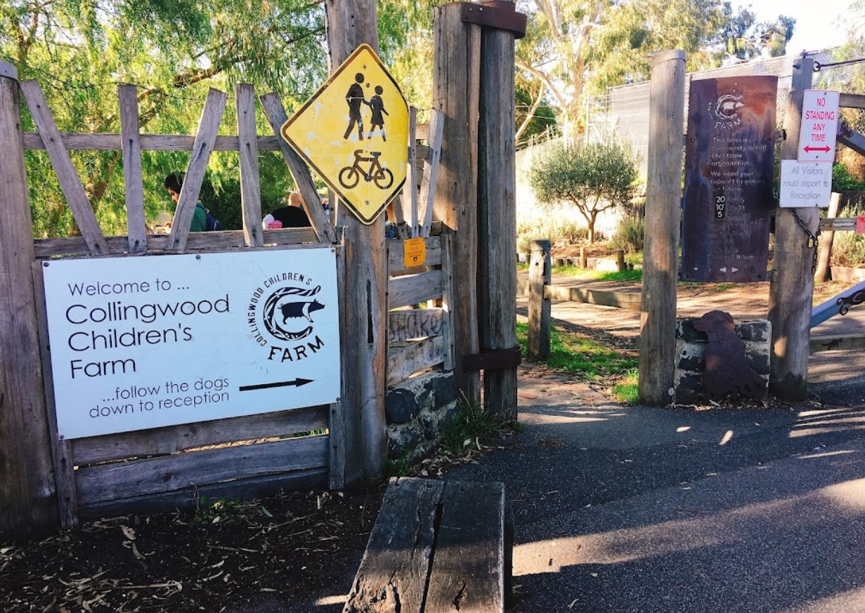 Collingwood Childrens Farm Sign