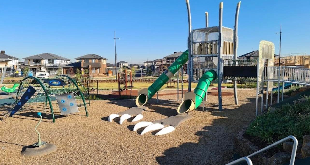 Dinosaur Park Playground truganina overview slides