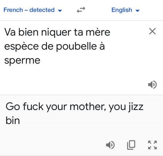 Google translation