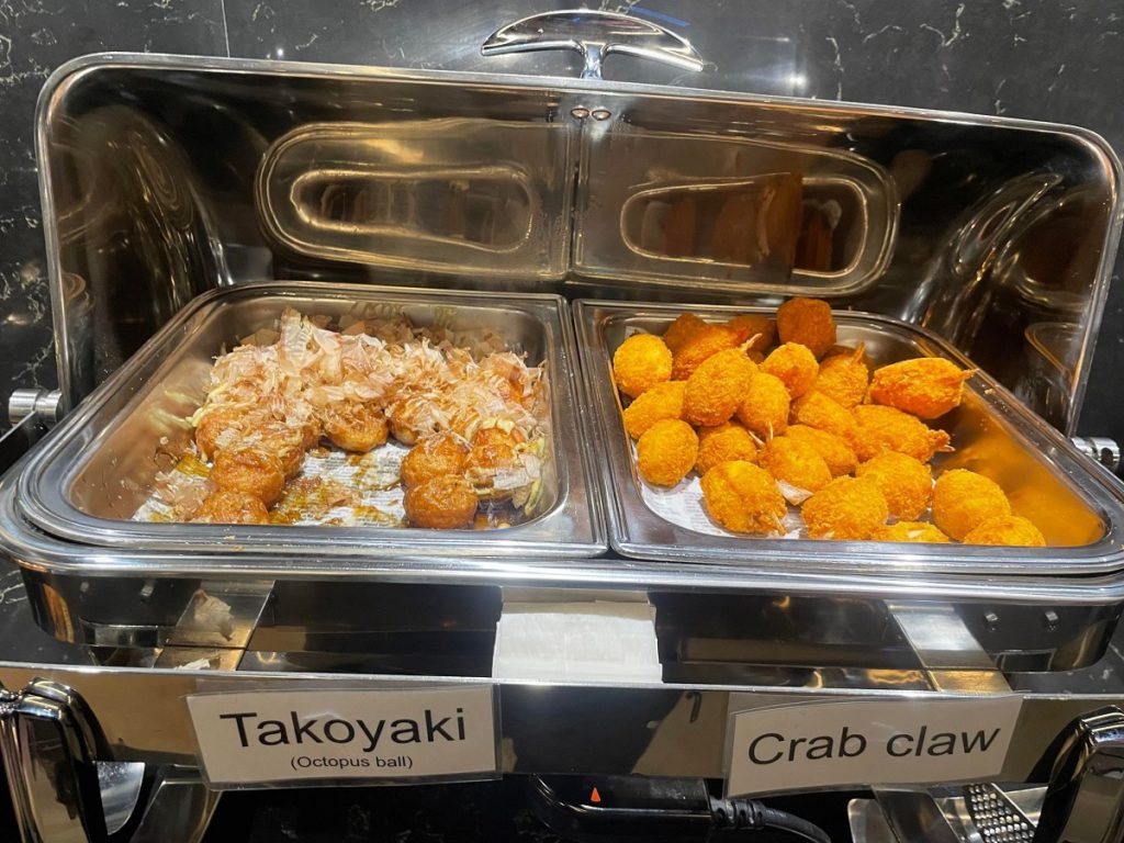 Takoyaki and Crab Claws