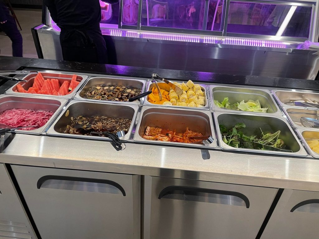 bbq buffet salads and fruit