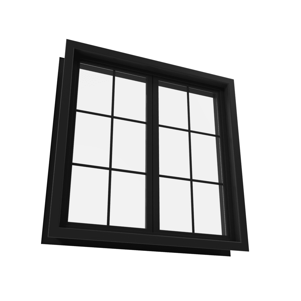 Black window 3D model