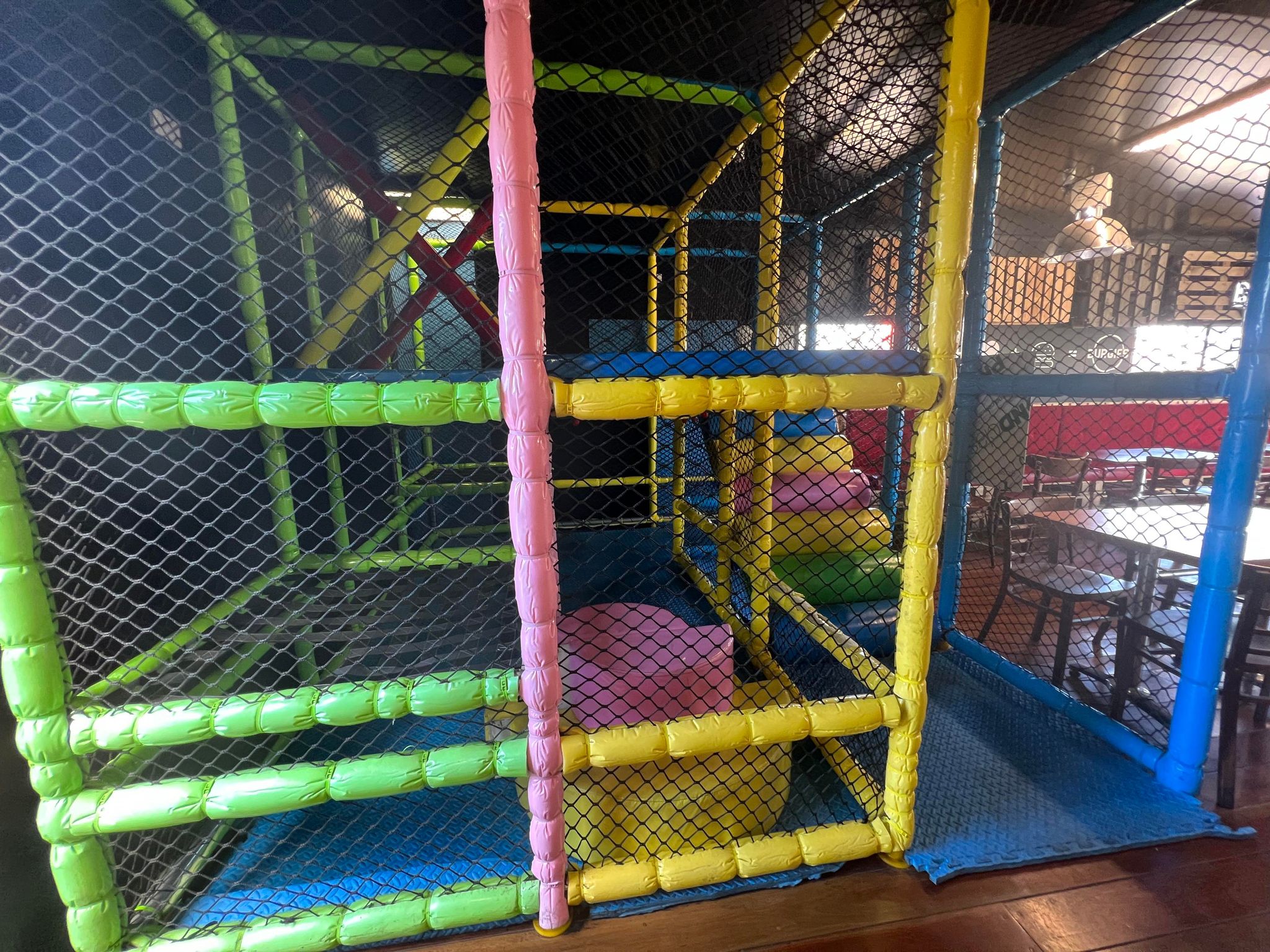 burgies hoppers crossing playground. melbourne restaurant with playground