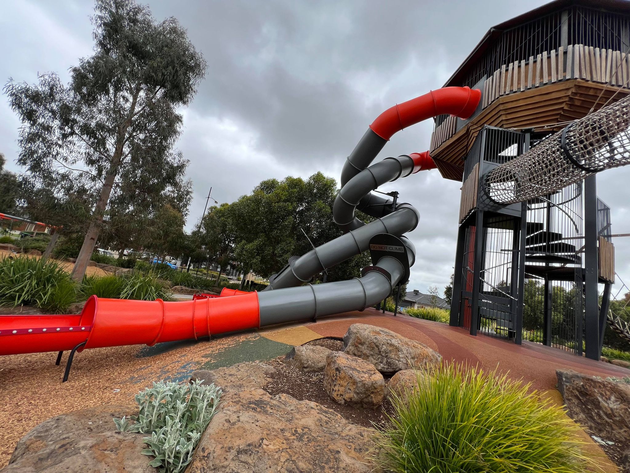 frontier park aintree rockbank spiral slide