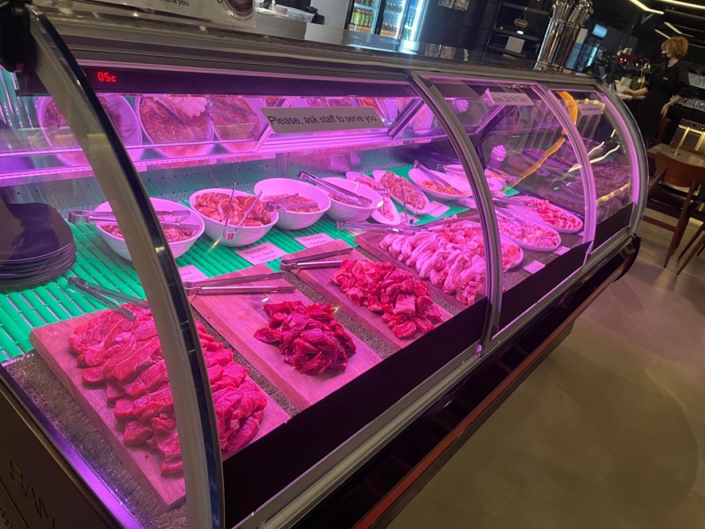 korean bbq meats section werribee