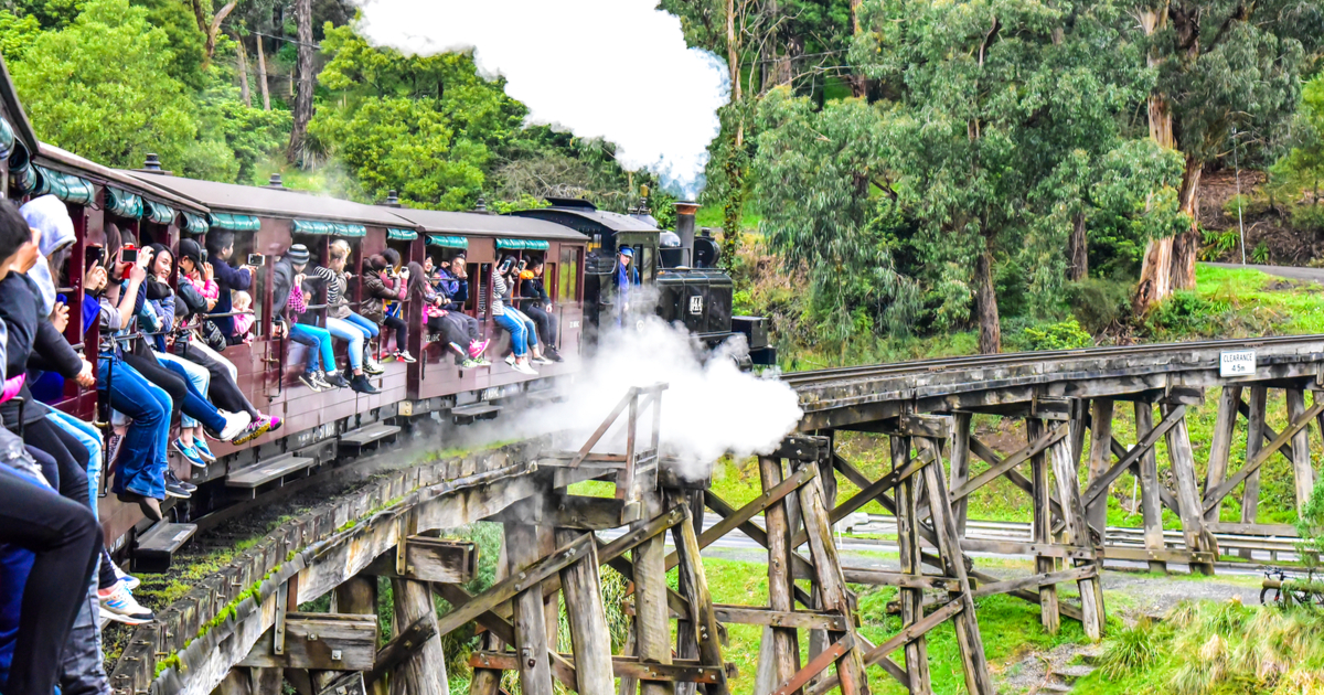 puffing billy train melbourne australia