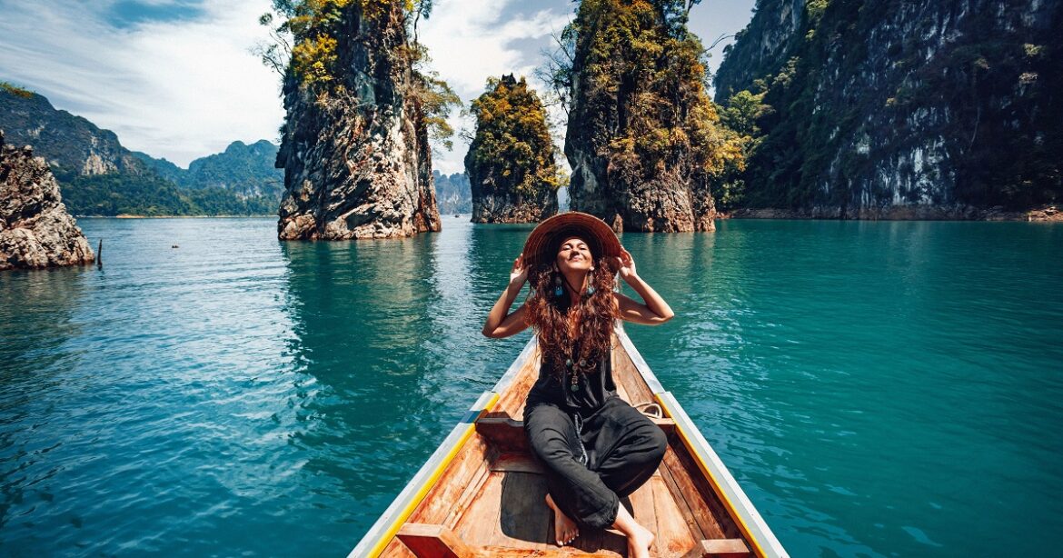 solo traveller girl on boat solo traveller girl on boat