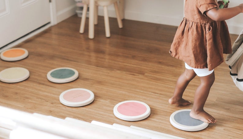 stepping stones wooden montessori