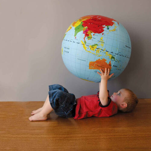 INFLATABLE WORLD GLOBE KIDS BIRTHDAY PRESENT 